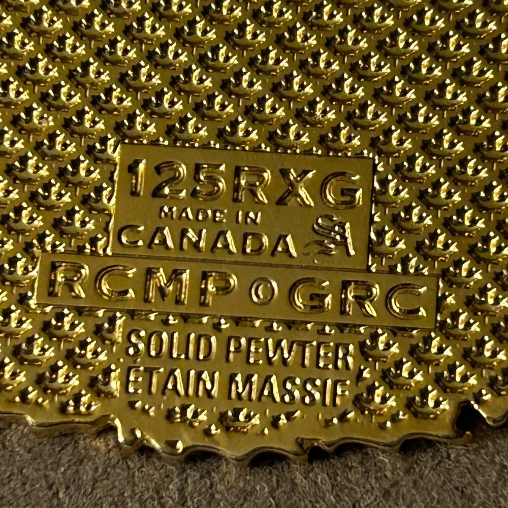 Royal Canadian Mounted Police Pewter Christmas Ornament